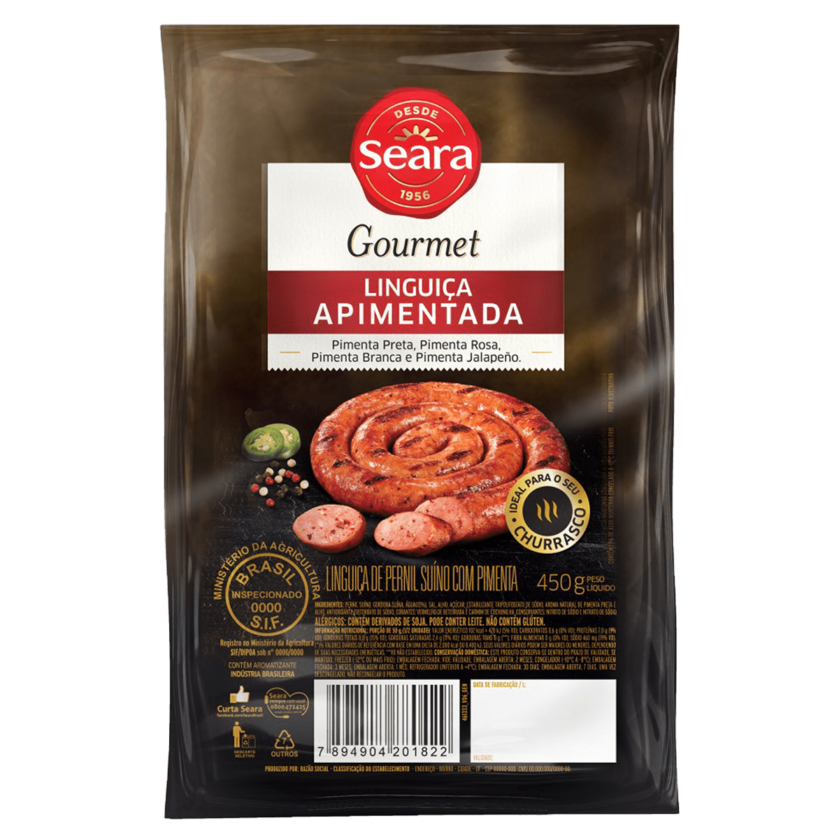 Linguiça Apimentada 450g – Seara Gourmet