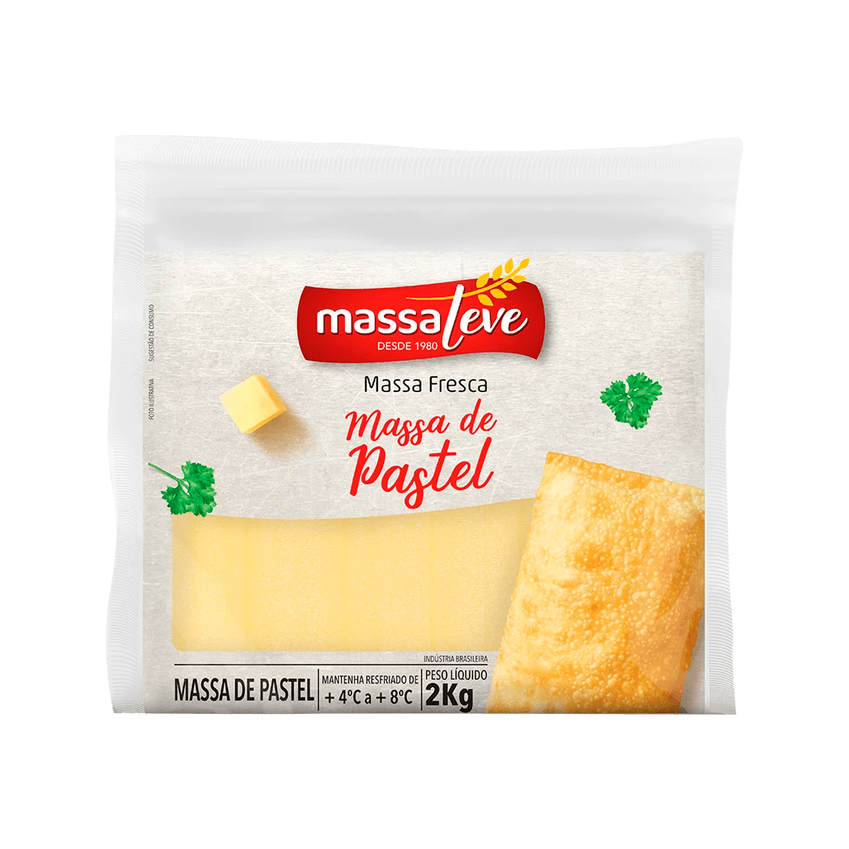 Massa para Pastel Rolo 2kg – Massa Leve