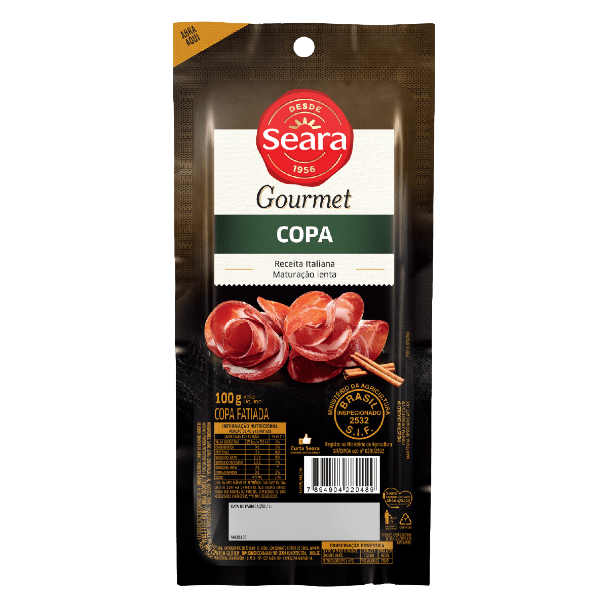 Copa Fatiada 100g – Seara Gourmet
