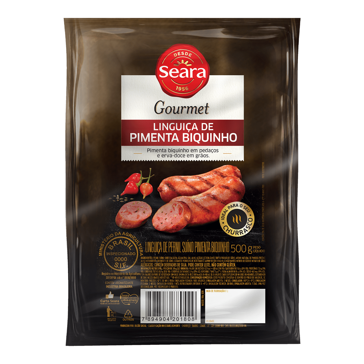 Linguiça com Pimenta Biquinho 500g – Seara Gourmet