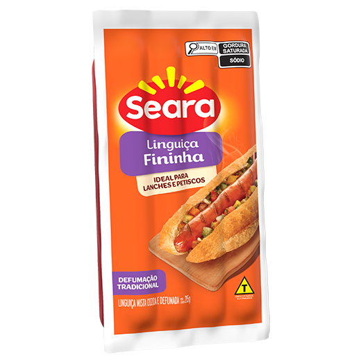 Linguiça Fininha Defumada 215g – Seara