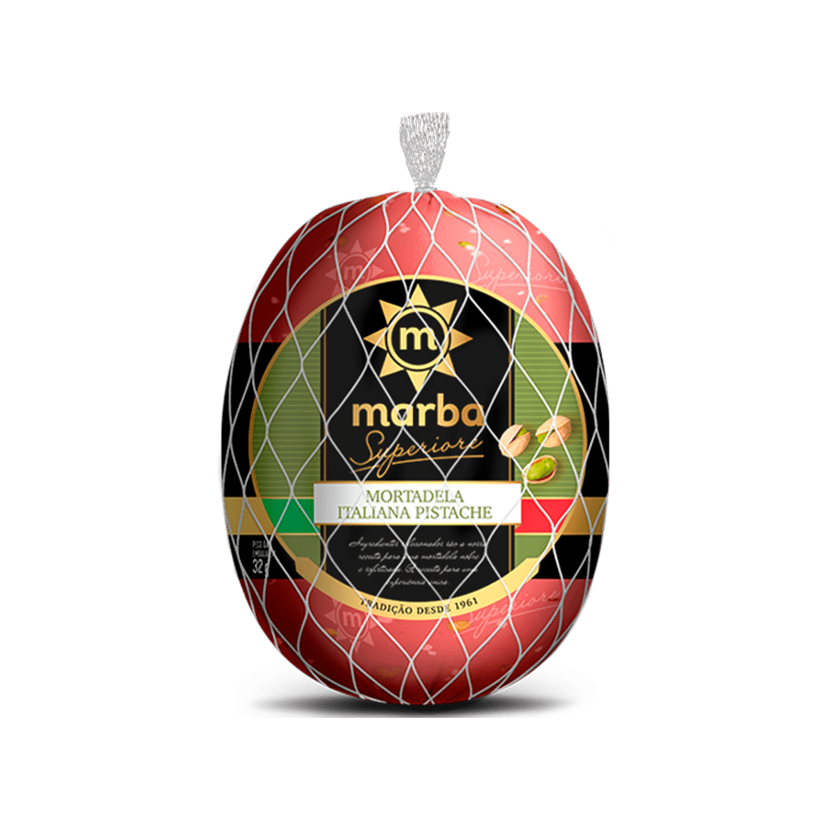 Mortadela Italiana com Pistache 5kg – Marba