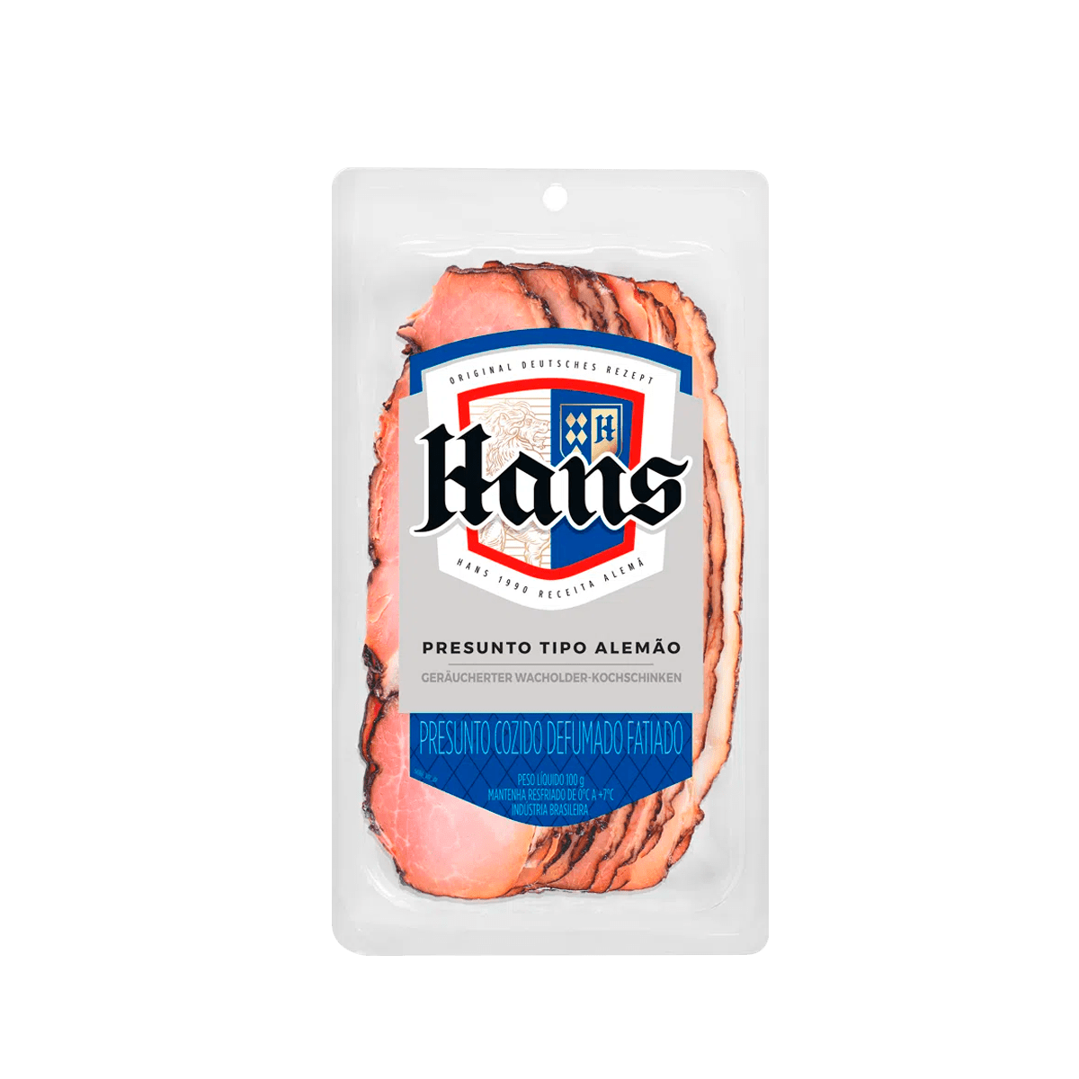 Presunto Tipo Alemão Fatiado 100g – Hans