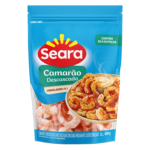 Camarão descascado 30/50 400g – Seara