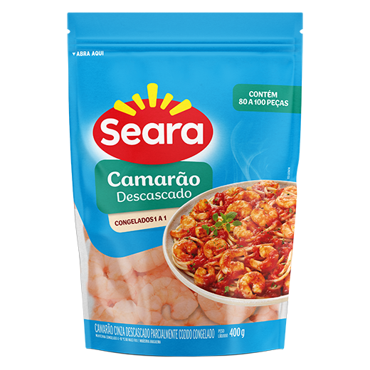 Camarão descascado 80/100 400g – Seara