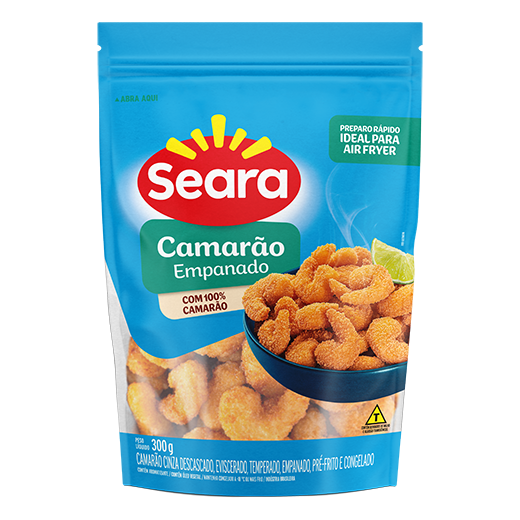 Camarão Empanado IQF 300g – Seara Pescados