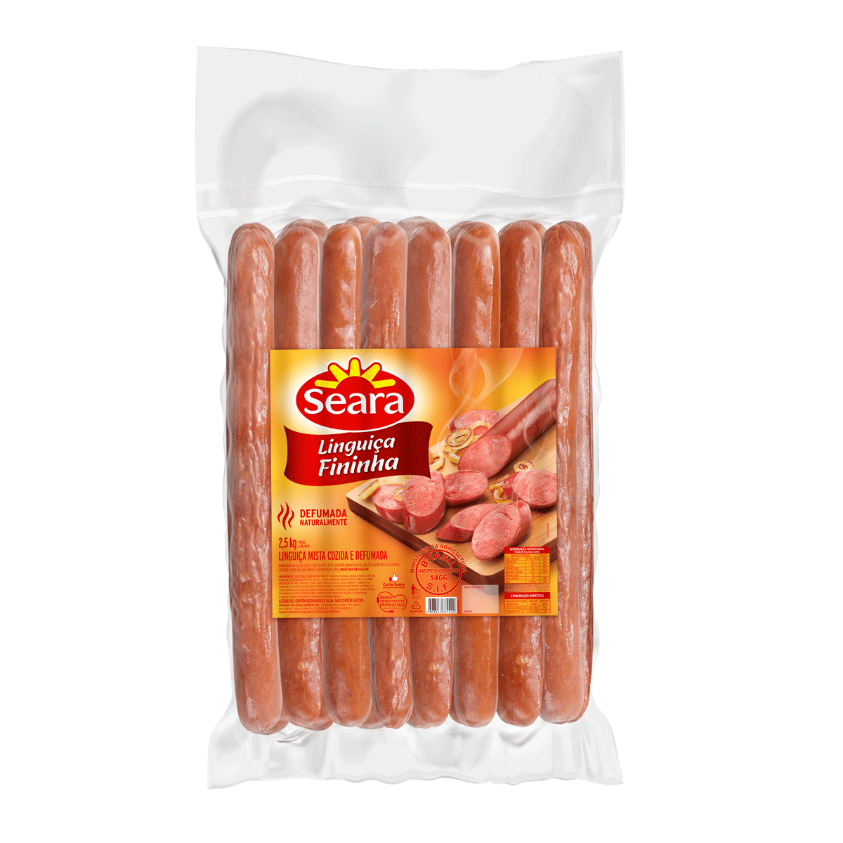 Linguiça Fininha Defumada 2,5kg – Seara
