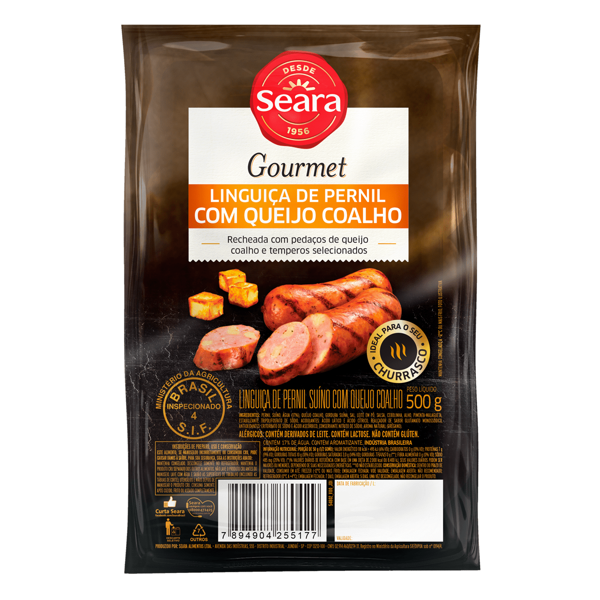 Linguiça de Pernil com Queijo Coalho 500g – Seara Gourmet