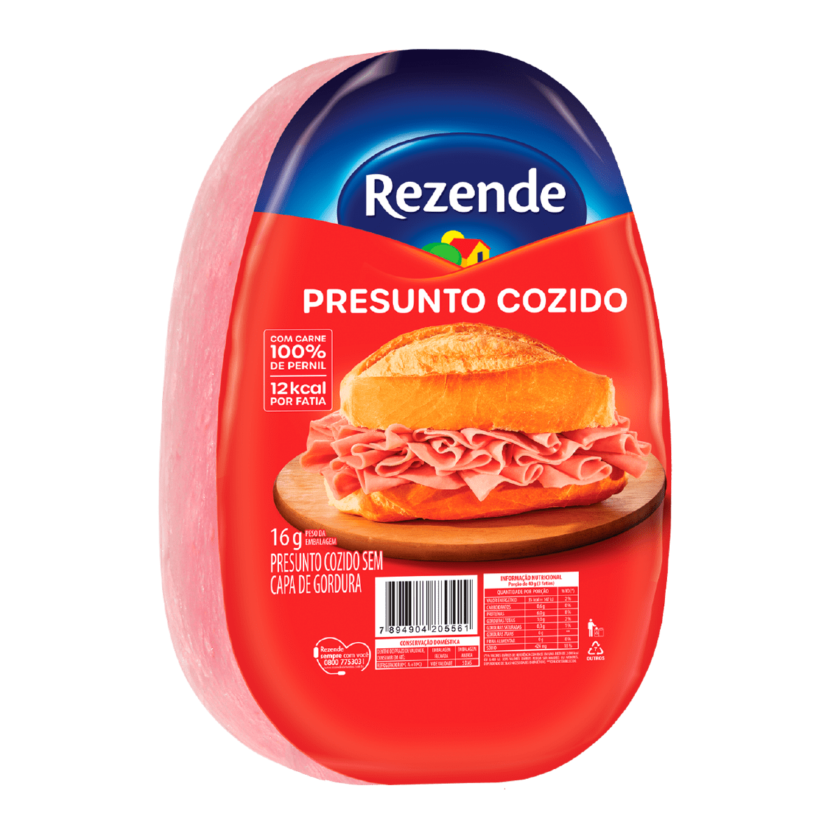 Presunto Cozido Oval ±3,4kg – Rezende