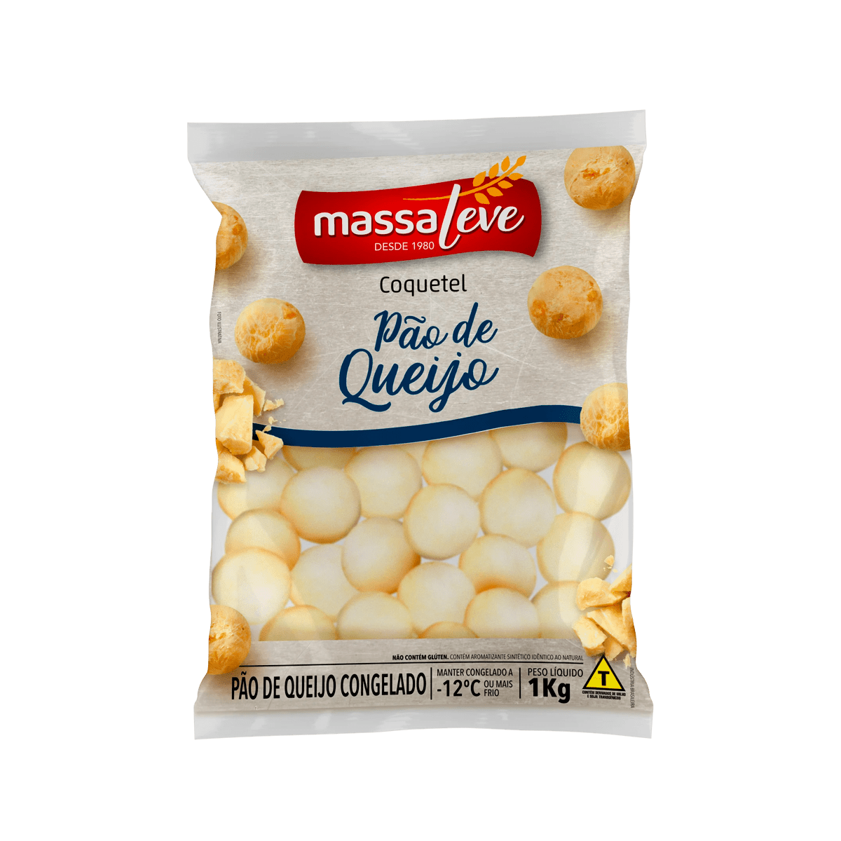 Pão de Queijo Coquetel 1kg – Massa Leve