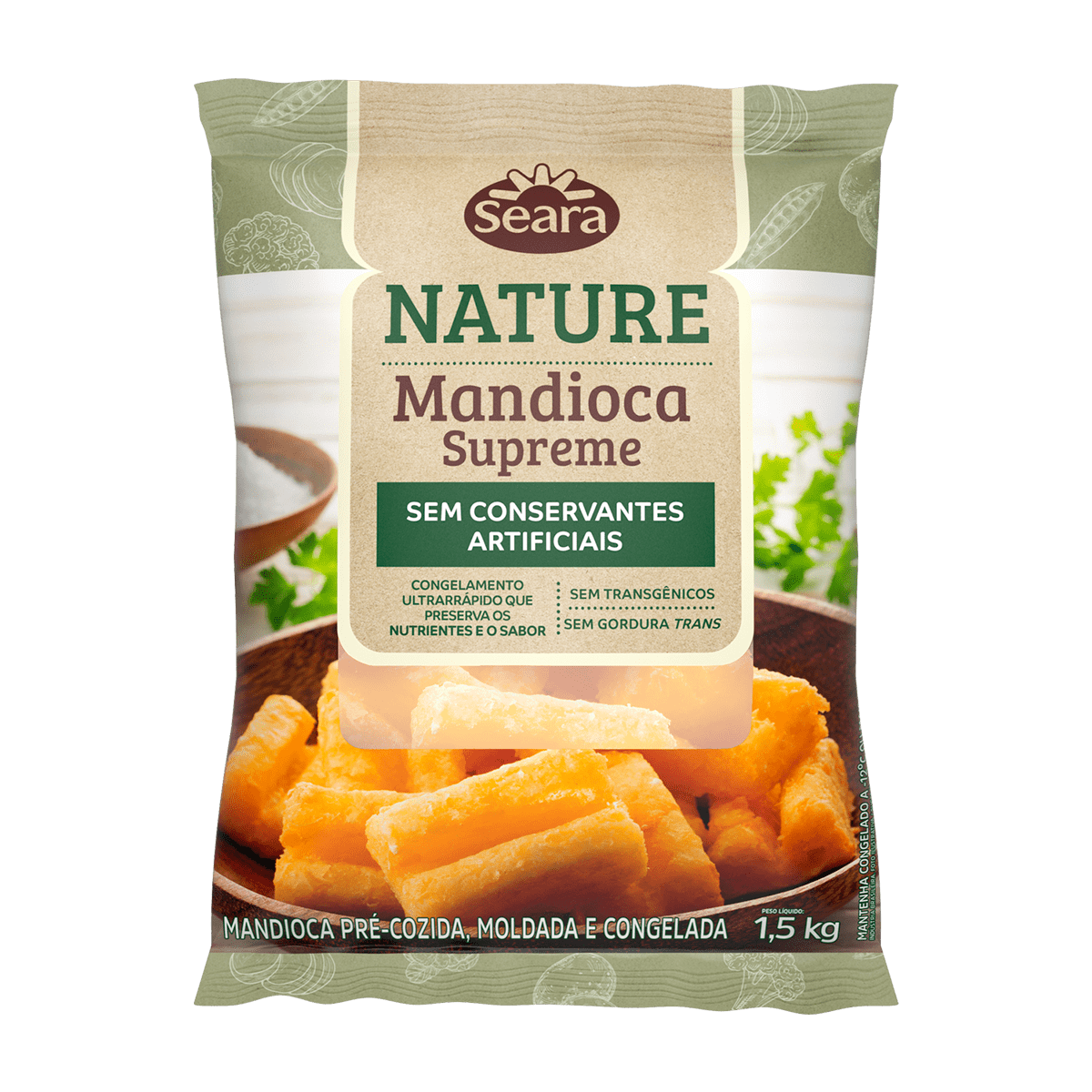 Mandioca Supreme 1,5kg – Seara Nature
