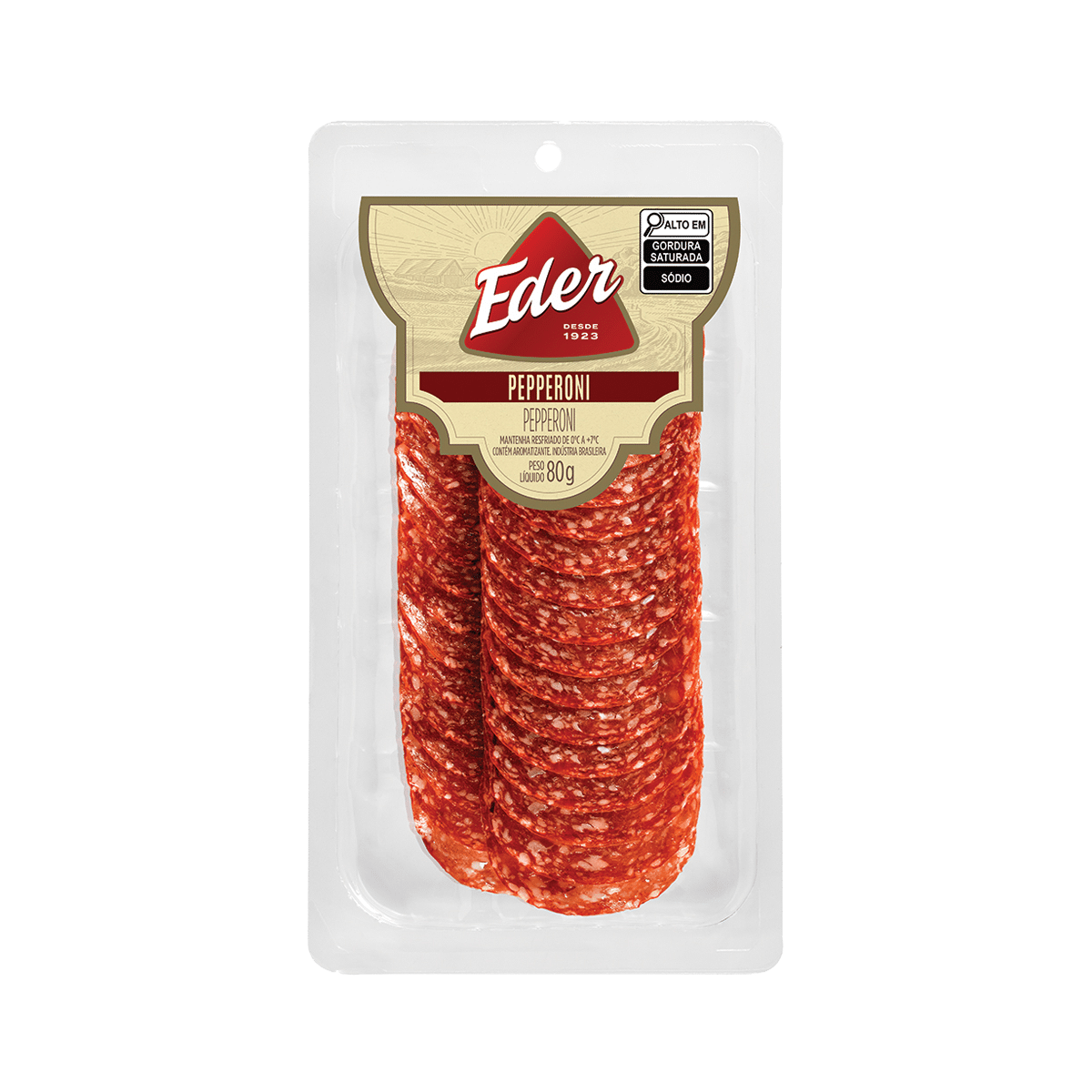 Pepperoni Fatiado 80g – Eder