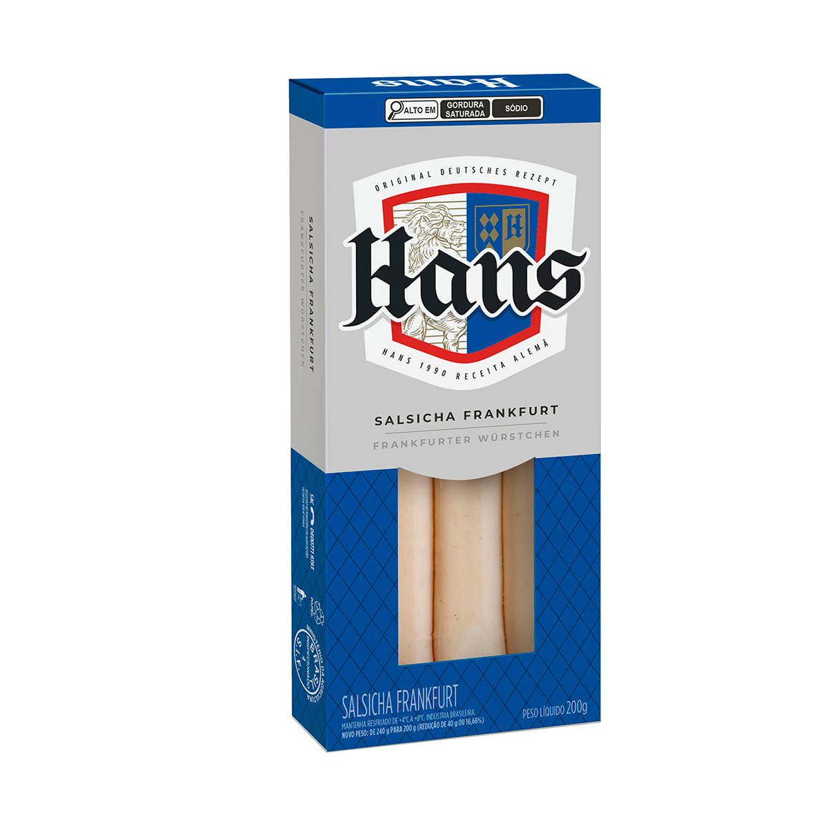 Salsicha Frankfurt 200g – Hans
