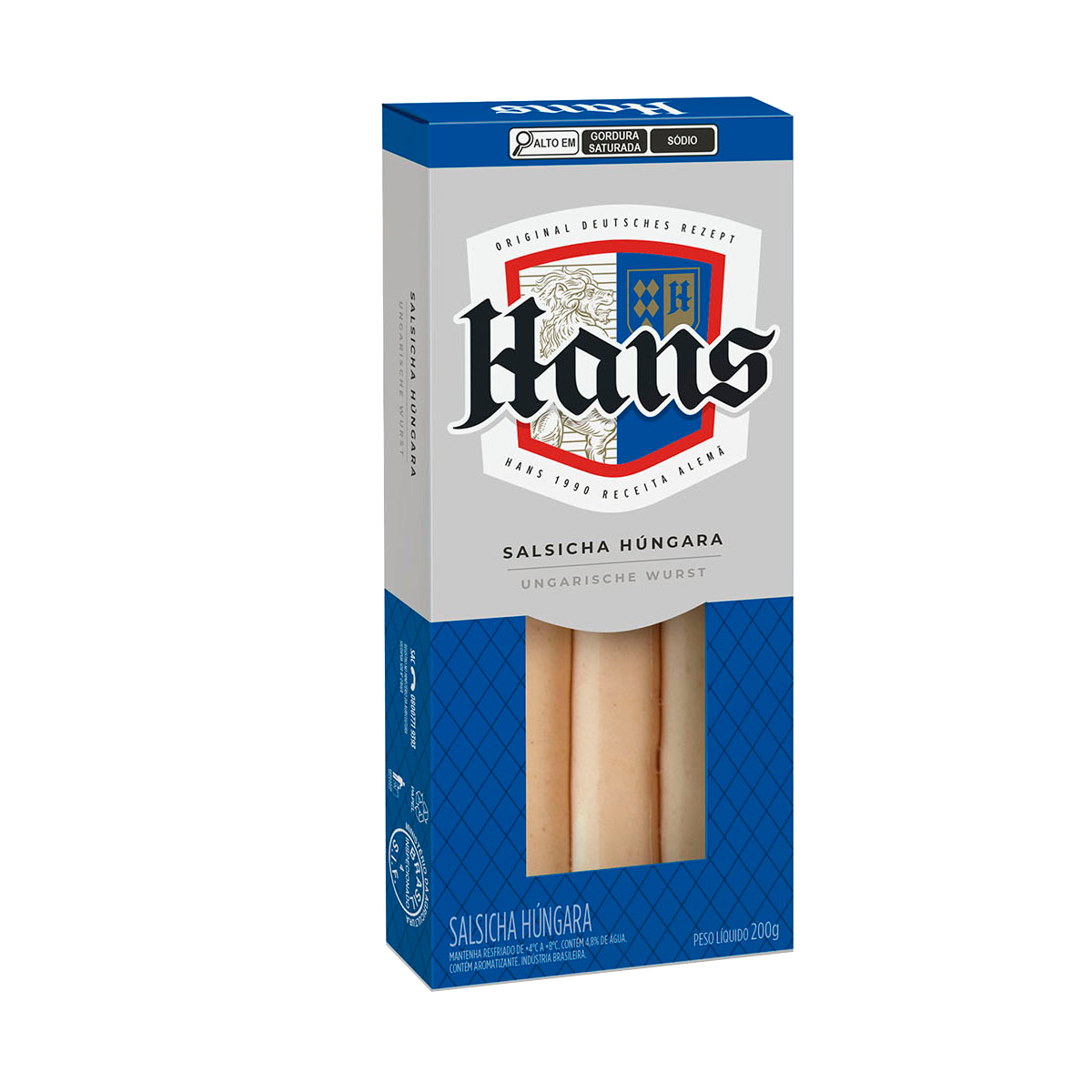 Salsicha Húngara 200g – Hans