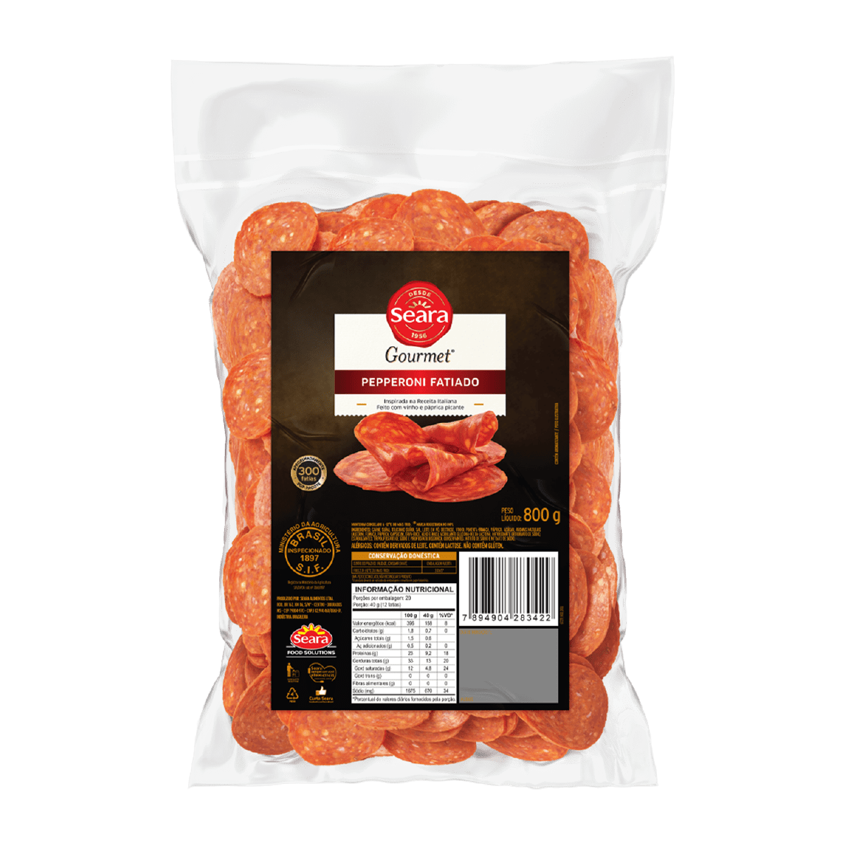 Pepperoni Fatiado Seara Gourmet 800g – Seara Food Solutions