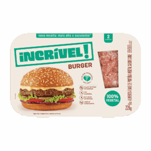 Hambúrguer de Carne 100% Vegetal 226 g - Incrível!