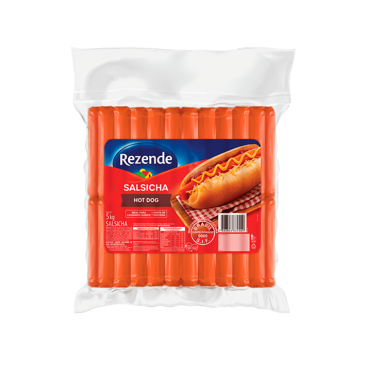 Salsicha Congelada 5kg – Rezende