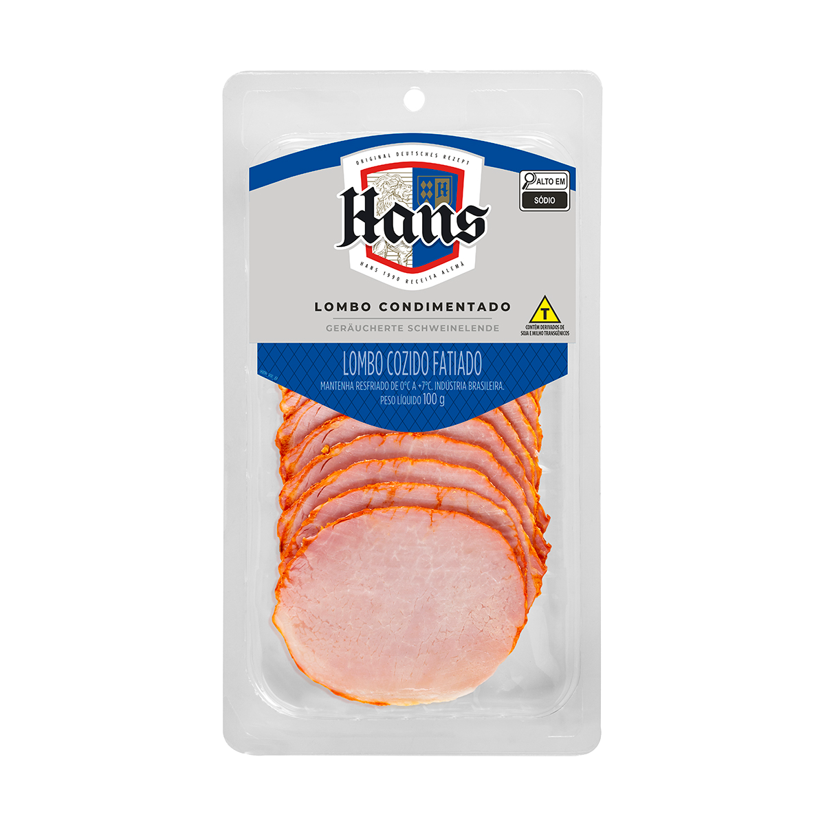 Lombo Condimentado Fatiado 100g – Hans