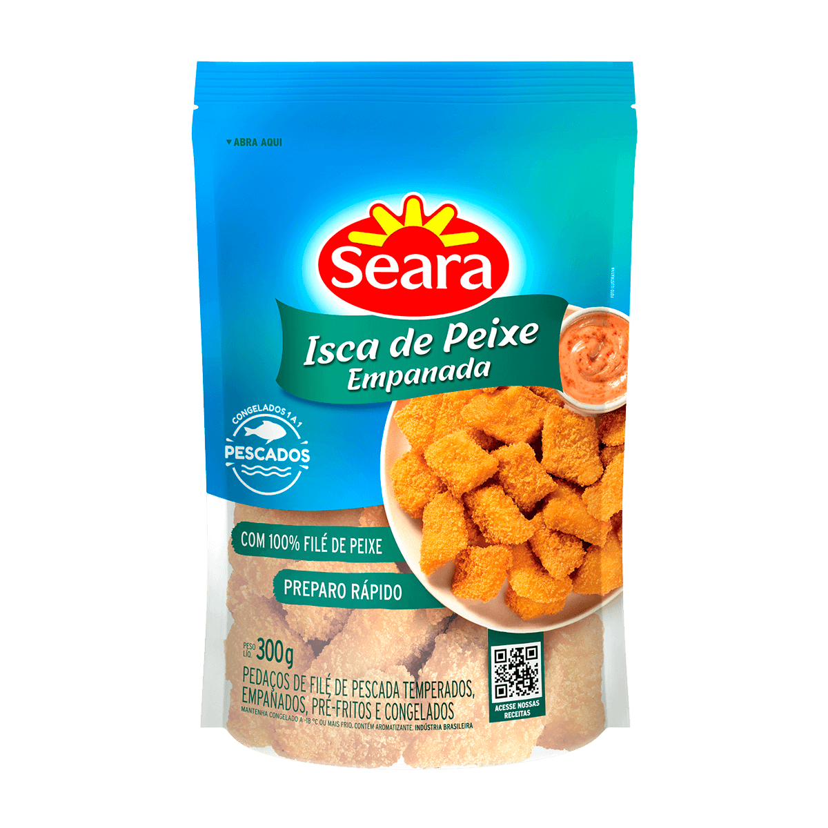 Isca de Peixe Empanada IQF 300g  – Seara