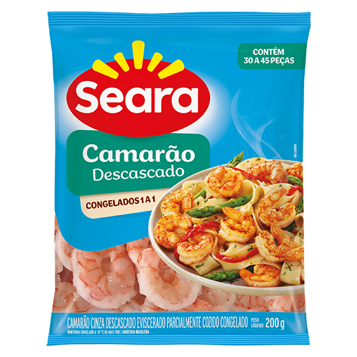 Camarão descascado 30/45 200g – Seara