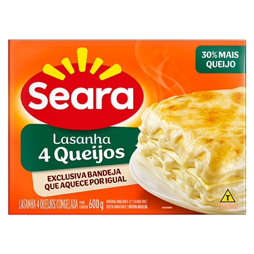 Lasanha 4 Queijos 600g – Seara