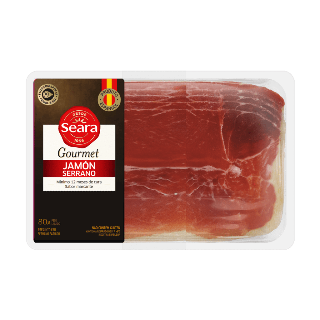 Jamon serrano fatiado 80g Seara Gourmet