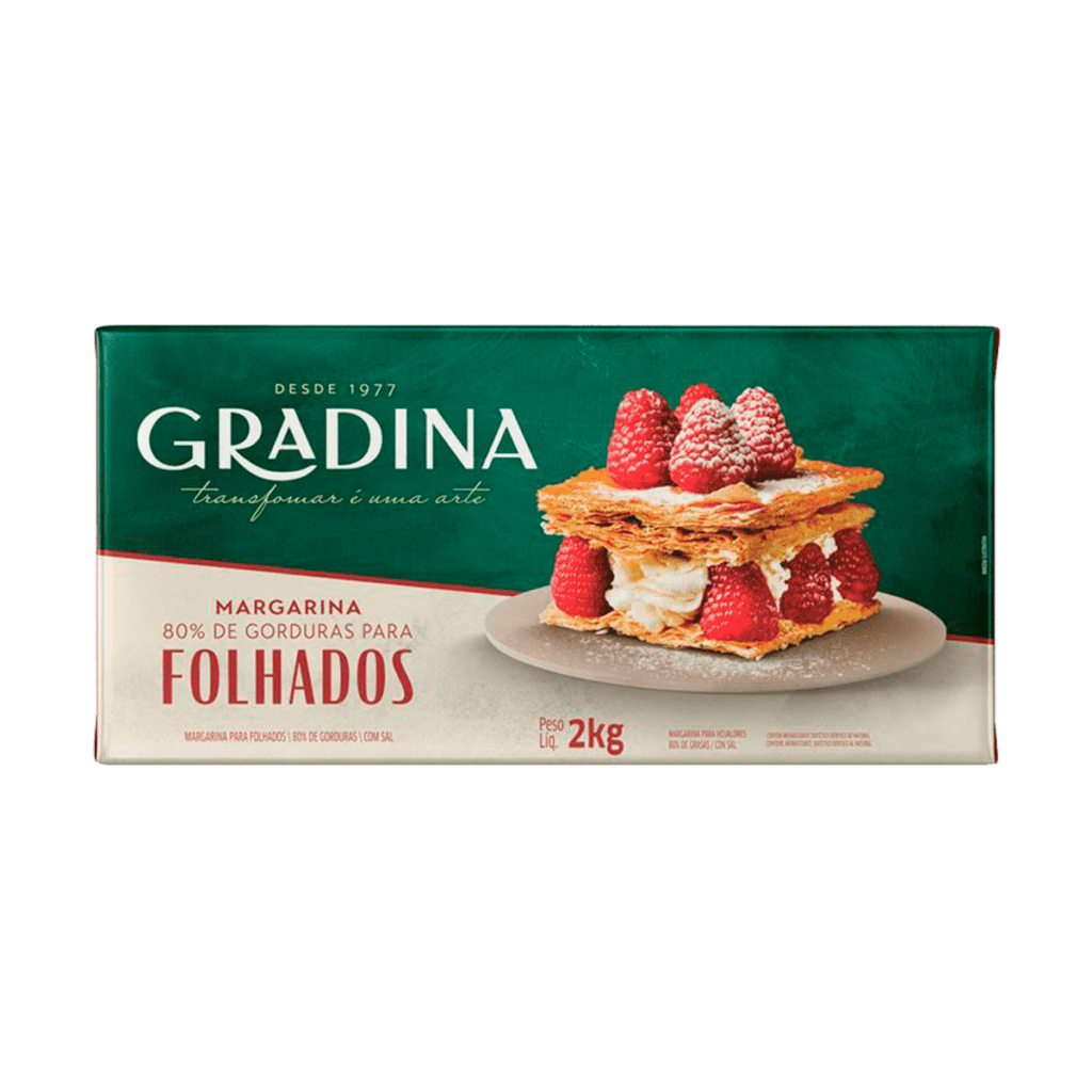 Margarina folhada 2kg Gradina