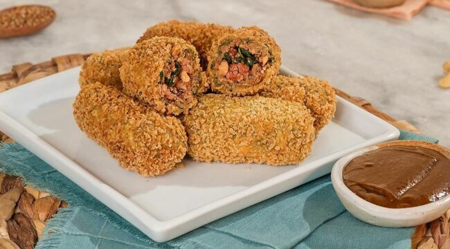 Receita de bolinho de carne moida vegetal