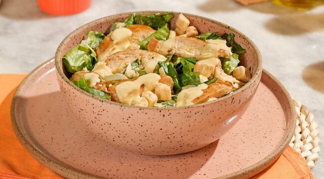 Receita de salada caesar com frango