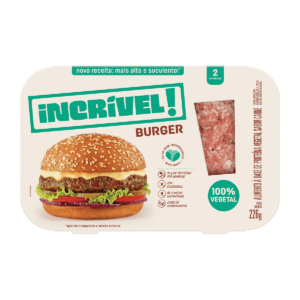 Hambúrguer de Carne 100% Vegetal 226 g - Incrível!